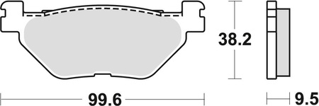 Klocki hamulcowe kh319/2 sinter street yanaha tdm 900 02-14, xv 950 13-, xt 1200 z 10-, f1300 01-, xvs 1300 07-16, xv 1700 03-16, xv 1900 06-16, tył