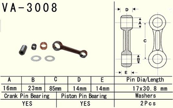 KORBOWÓD KAWASAKI KSF 80 (KSF80) '03-'06, SUZUKI LT 80 (LT80) '87-'06 (VA3008) (MADE IN JAPAN)