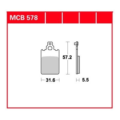 KLOCKI HAMULCOWE TRW MCB578