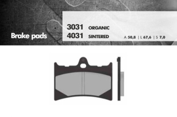 Klocki hamulcowe kh126 spiek metaliczny (złote) (ft 4031)
