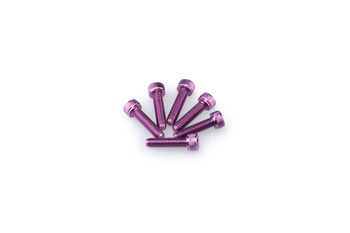 Śruby z anodyzowanego aluminium blister 6 śrub imbusowych m5x20mm fioletowe