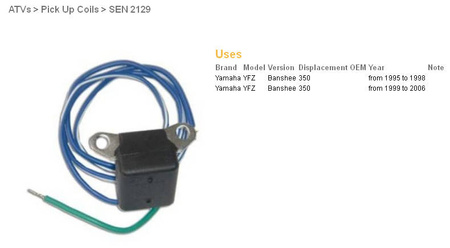 Dze impulsator yamaha yfz350 banshee 95-06