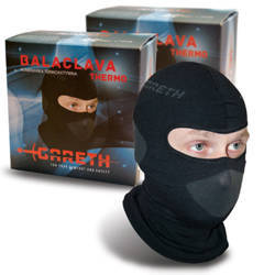 Bezszwowa kominiarka termoaktywna z jonami srebra kolor czarny rozmiar m