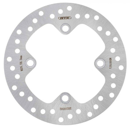 Tarcza hamulcowa tył yamaha yfm 550 grizzly '11-'14, yfm 700 grizzly '07-'18 (250x98x4,0mm) (4x10,5mm)