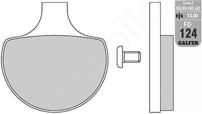 Klocki hamulcowe kh94 półmetaliczne harley davidson (oferta specjalna) wycofane z oferty