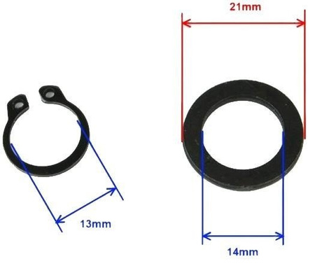 Podkładka zabezpieczenie półksiężyca skuter 4T GY6