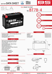Bs akumulator bt7b-4 (fa) (yt7b4) 12v 6,5ah 148x64x90 bezobsługowy - zalany (85a) (8)