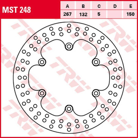 Tarcza hamulcowa przód yamaha sr 125 '96-'03, srx 600 '86-'95, xj 600 '83-'91, xj 900 '83-'94, tył yamaha tdm 900 '11-'14, xj 900 '85-'03, f
