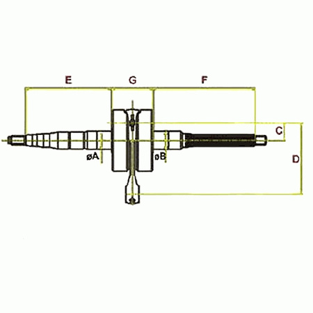Wał Korbowy Top Racing Standard 2t 90 Ccm Maxi Scooter Honda Yuppi Bali Scopy <1996