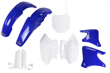 Komplet Plastików (Full Kit) Z Osłonami Teleskopów (Amortyzatorów) Yamaha Yzf 250 '01-'02 Kolor Oem (Biały/Niebieski) (Ya303e999)