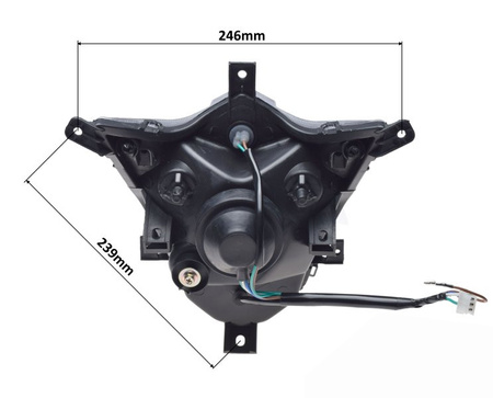 Lampa Przednia Do Motocykla JUNAK 126 Nowy Model LED