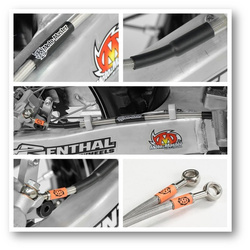 Przewód hamulcowy w stalowym oplocie przód yamaha yz/yzf/wr/wrf 250\450 '08-'19 (patrz opis dodatkowy)