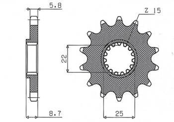 Zębatka przednia 1248 13 ktm sx/exc '91-'19 (jtf1901.13) (łańc. 520) (124813jt)