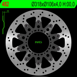Tarcza hamulcowa przód honda nsr 125 93-03 pływająca (318x106x4,0 mm) (6x8,5mm) na zamówienie