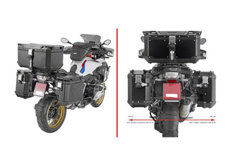 STELAŻ KUFRÓW BOCZNYCH MONOKEY CAM SIDE BMW R 1200 GS / ADV '13-'18, R 1250 GS / ADV '19-'24 - POD KUFRY KVG K'VOYAGER ALU - PRAWY KVGS33 WCIĘTY