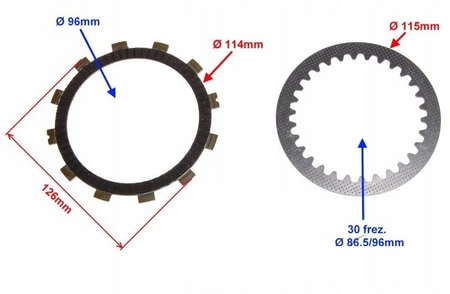 Tarcze I Przekładki Sprzęgła Suzuki Gn 125 Gn125000036
