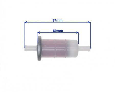 Filtr paliwa 8 mm do motocykli z wkładem papierowym