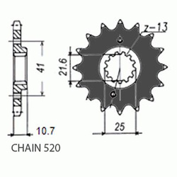 Zebatka Napedowa Sunstar Sunf394-16