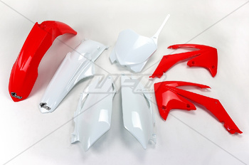 Komplet plastików honda crf 250r '11-'13, crf 450r '11-'12 kolor oem (czerwony/biały)