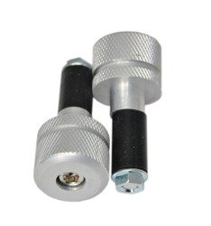 KOŃCÓWKI KIEROWNICY ALUMINIOWE SREBRNE 13mm