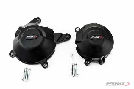 Pokrywy dekli silnika puig do kawasaki z250 / z300 / ninja 300 czarne