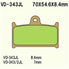 Klocki hamulcowe vesrah  vd-343jl
