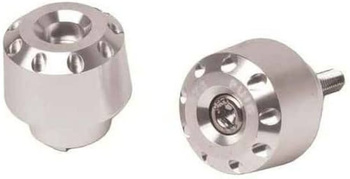 Ciężarki / Końcówki Kierownicy Krótkie Puig Do Honda Pcx 125 10-20 Srebrne