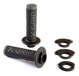 manetki braaaap grips lock-on-grip grey kolor szary z adapterami rolgazu