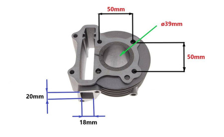 Cylinder skuter 4t 50cm 139qmb gy6-50