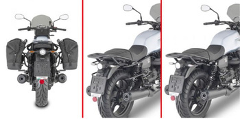 stelaż pod torby (sakwy) boczne szybkiego montażu remove-x moto guzzi v7 stone '21