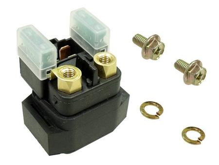 Bronco przekaźnik rozrusznika yamaha atv yfm250/350/400/450/660 prostokątny (z gumą i bezpiecznikiem)