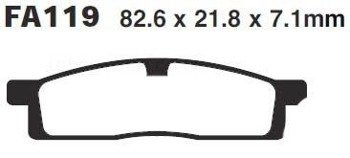 Klocki hamulcowe Yamaha YZ 85 Yamaha TT-R 125