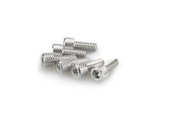 Śruby z anodyzowanego aluminium blister 6 śrub imbusowych m6x15mm srebrne