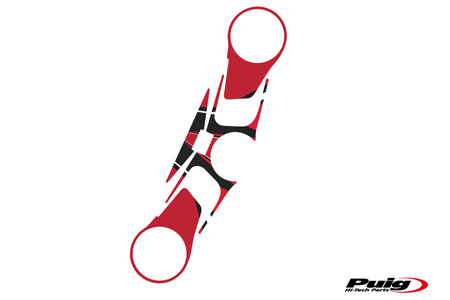 Radikal osłona półki kierownicy puig do aprilia rsv4 09-12 czerwony