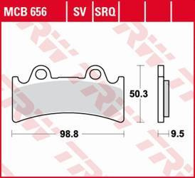Klocki hamulcowe kh190 sinter street triumph daytona 900 super iii '94-'96, yamaha yzf 750r/sp '93-'98, fzr 1000 genesis '95-'95, przód
