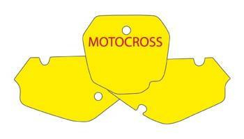 Komplet naklejek (oklein) pod numery startowe suzuki rm 85 '02-'16