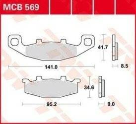 KLOCKI HAMULCOWE TRW MCB569SV