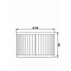 Filtr oleju kymco 250 venox '02-'11 (hf561) (50)