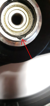 OBRĘCZ KOŁA SKUTER PRZÓD 12x2.50 NA OPONĘ 12-120