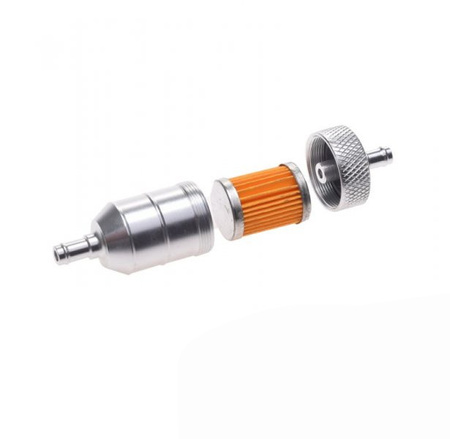 Filtr Paliwa CNC Fi 6 Mm Rozkręcany Aluminiowy