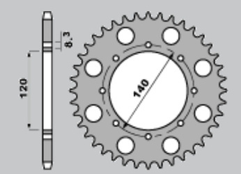 Zębatka przednia 511 15 kawasaki klr 650/ klx 650 (51115jt) (jtf511.15)