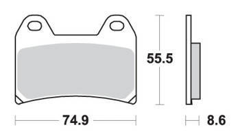 Hamulcowe kh244 track&sport sinter kolor złoty 706rst (zamienia mieszankę rs)