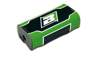 Osłona kierownicy pro taper (28mm) kolor zielony, logo (7)