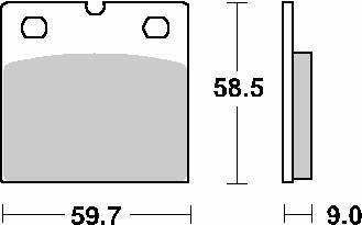 Klocki hamulcowe kh77 street excel sinter kolor złoty pasuje do: bmw r65/80/100 przód