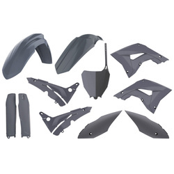 Komplet plastików honda cr 125/250 '04-'07 (restyling na model 2020) w zestawie osłony amortyzatorów (8351700005) kolor kolor szary nardo grey