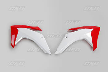 Osłony chłodnicy honda crf 230 15-21, kolor oem (biały/czerwony)