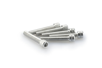 Śruby z anodyzowanego aluminium blister 6 śrub imbusowych m6x35mm srebrne