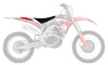 Pokrowiec/poszycie na siedzenie honda crf250r '18, crf450r '17-'18, 450x '17-'18 dream 3 kolor czerwony/czarny/biały