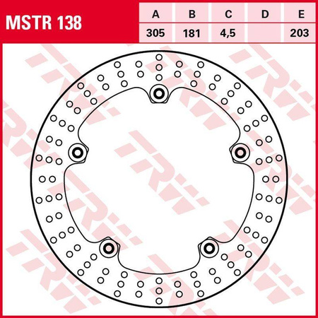 Tarcza hamulcowa przód bmw r 1200gs/adv '08-'13 (305x181x4,5mm)