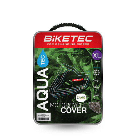 Pokrowiec wodoodporny aquatec na motocykl kolor camo rozmiar xl